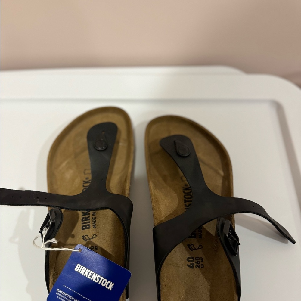 New Birkenstock black sandals.  Size 40